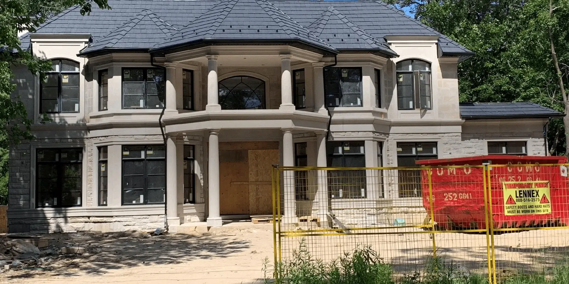 Metal Roof Experts presents a completed installation of the stunning North Ridge Slate roofing for timeless beauty and durability.