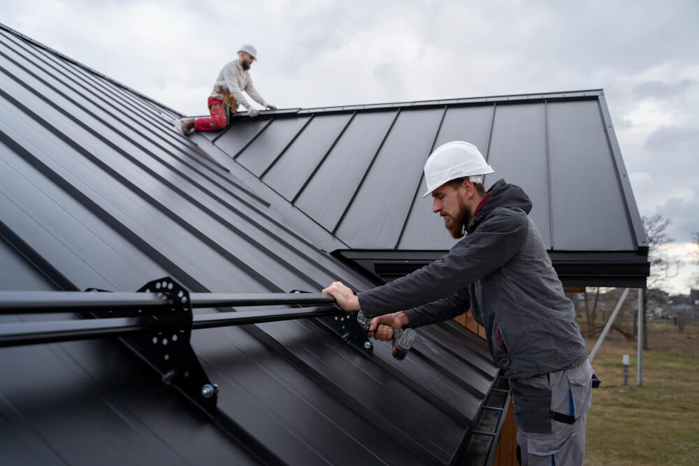 Different roof types for Ontario homes including metal, asphalt, and tile roofing